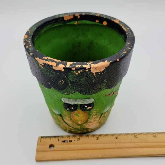 Halloween Frankenpot Hand Painted Pot - Picture 7 of 10